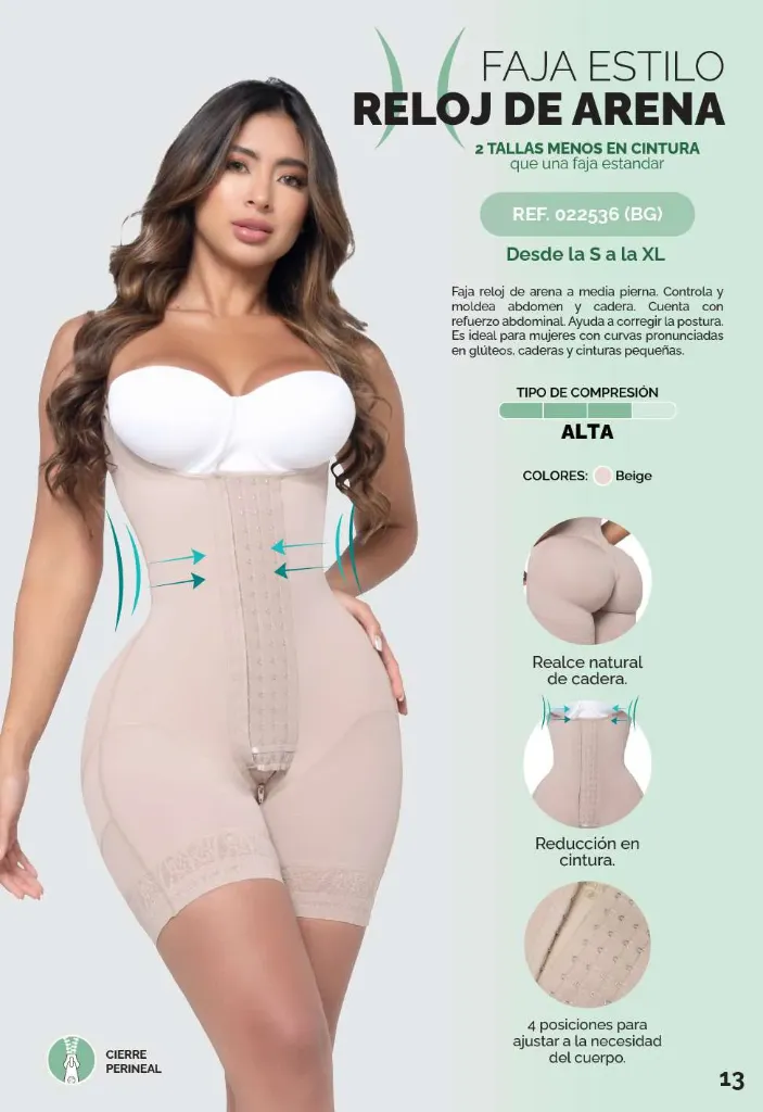 FAJA ESTILO RELOJ DE ARENA